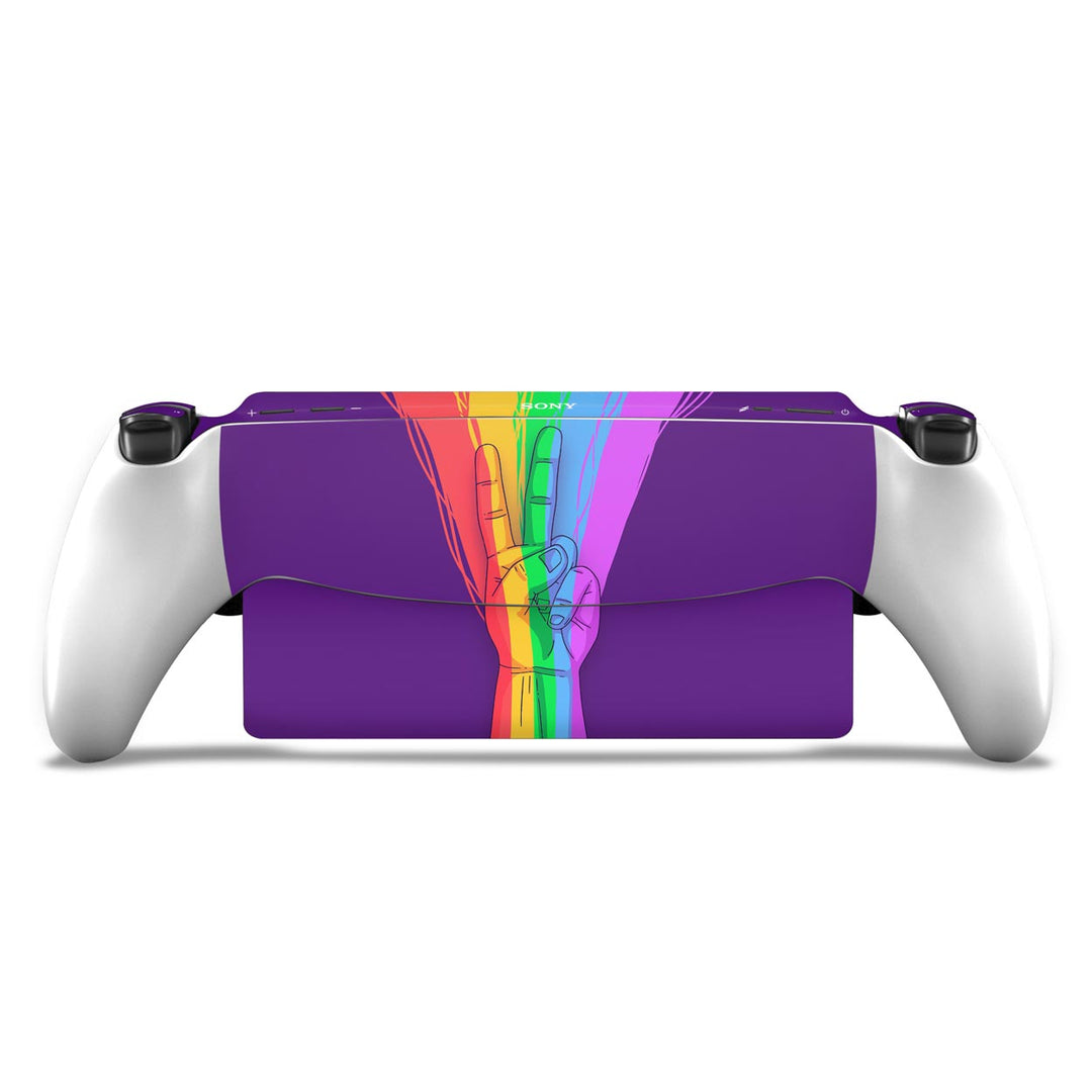 Skin Anti-Rage Playstation Portal PS - Rainbow Colors Colorido - Pop Arte Skins - foto 7
