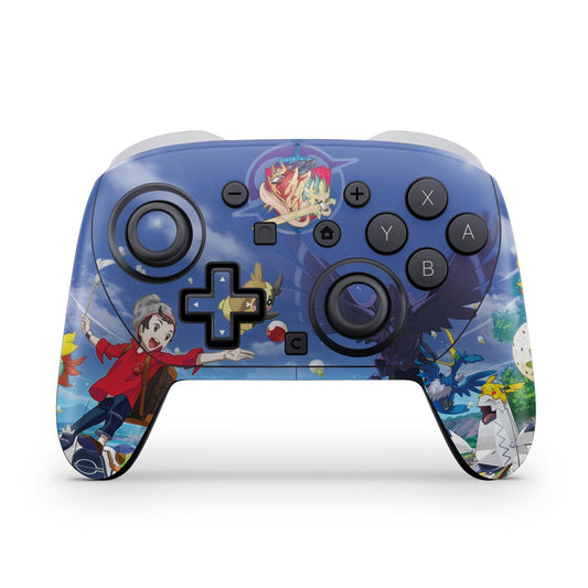 Nintendo Switch 2 Pro Controle Skin Anti-Rage - Pokémon Sword And Shield