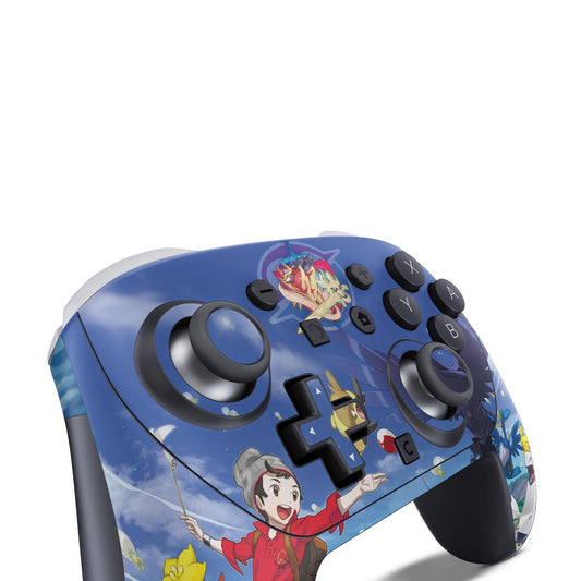 Nintendo Switch 2 Pro Controle Skin Anti-Rage - Pokémon Sword And Shield