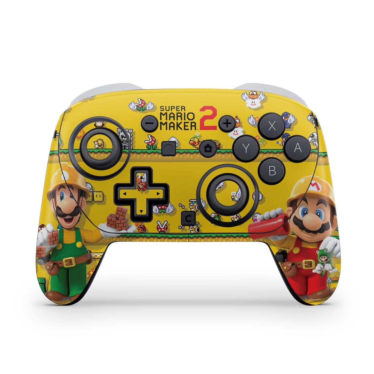 Nintendo Switch 2 Pro Controle Skin Anti-Rage - Super Mario Maker 2
