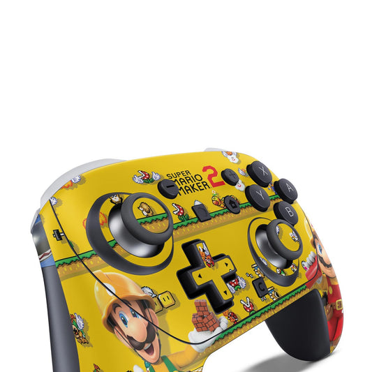 Nintendo Switch 2 Pro Controle Skin Anti-Rage - Super Mario Maker 2