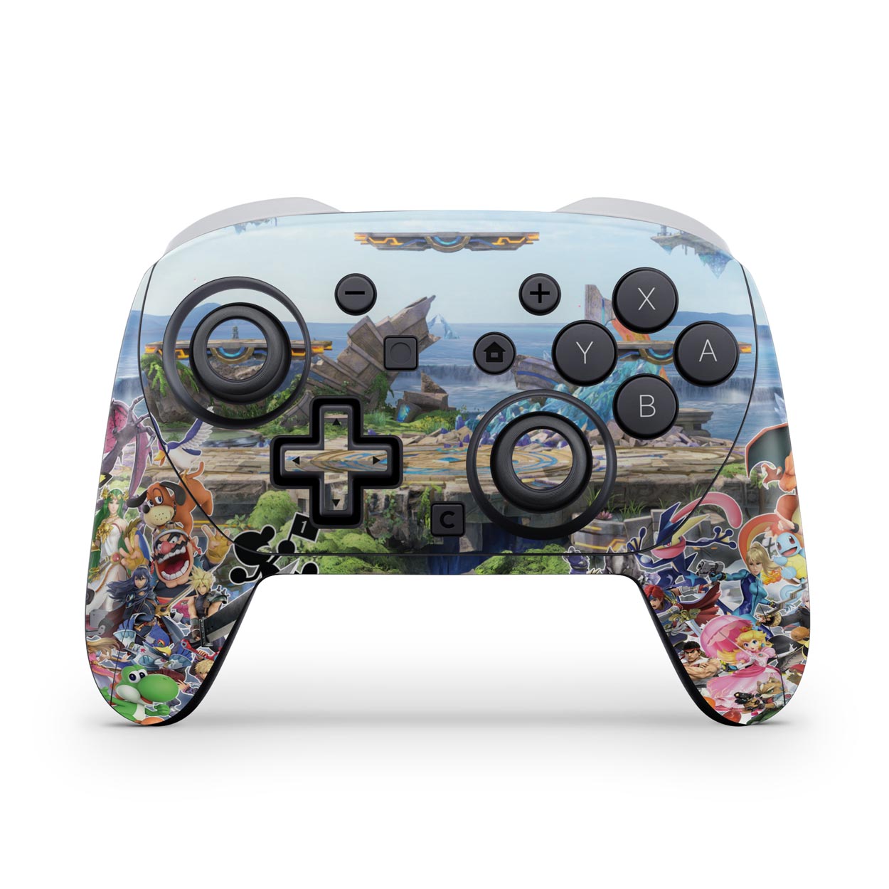 Nintendo Switch 2 Pro Controle Skin Anti-Rage - Super Smash Bros. Ultimate