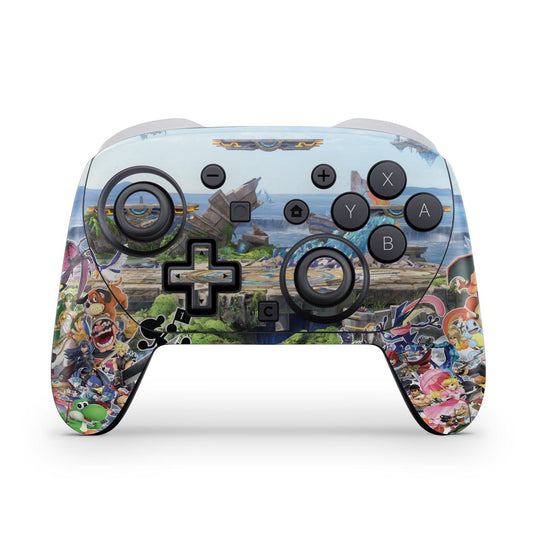 Nintendo Switch 2 Pro Controle Skin Anti-Rage - Super Smash Bros. Ultimate