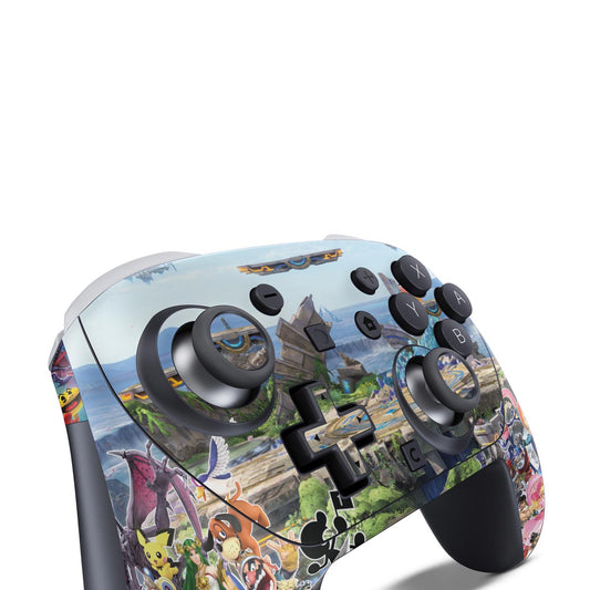 Nintendo Switch 2 Pro Controle Skin Anti-Rage - Super Smash Bros. Ultimate