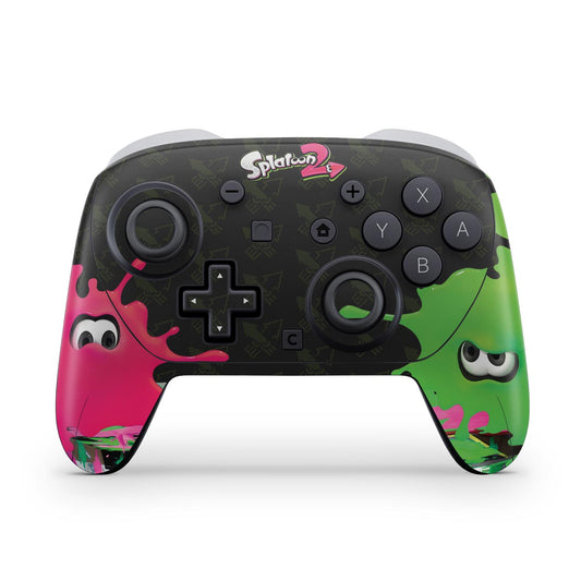 Nintendo Switch 2 Pro Controle Skin Anti-Rage - Splatoon 2