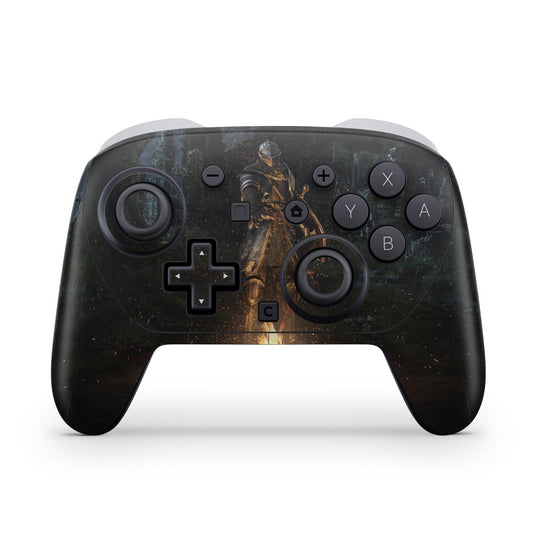 Nintendo Switch 2 Pro Controle Skin Anti-Rage - Dark Souls Remastered
