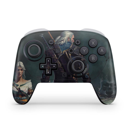 Nintendo Switch 2 Pro Controle Skin Anti-Rage - The Witcher 3: Wild Hunt