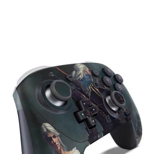 Nintendo Switch 2 Pro Controle Skin Anti-Rage - The Witcher 3: Wild Hunt