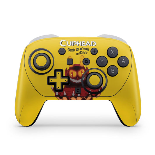 Nintendo Switch 2 Pro Controle Skin Anti-Rage - Cuphead