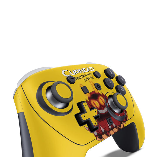 Nintendo Switch 2 Pro Controle Skin Anti-Rage - Cuphead