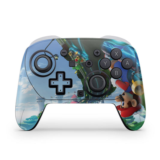 Nintendo Switch 2 Pro Controle Skin Anti-Rage - Mario Kart 8