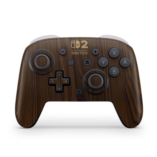 Nintendo Switch 2 Pro Controle Skin Anti-Rage - Madeira