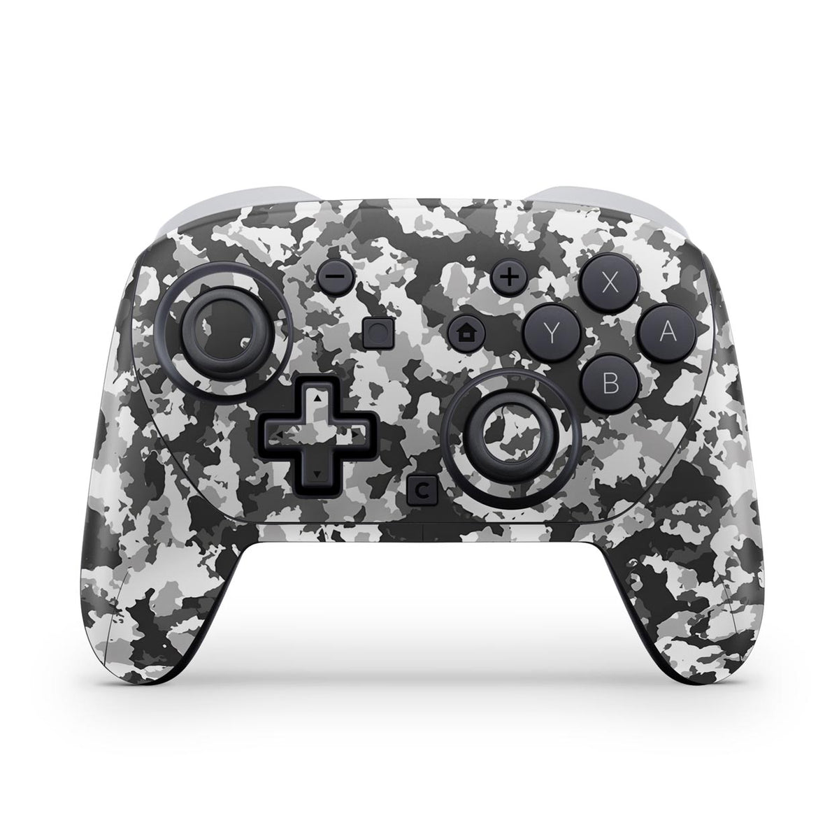 Nintendo Switch 2 Pro Controle Skin Anti-Rage - Camuflada Cinza