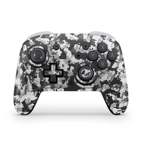 Nintendo Switch 2 Pro Controle Skin Anti-Rage - Camuflada Cinza