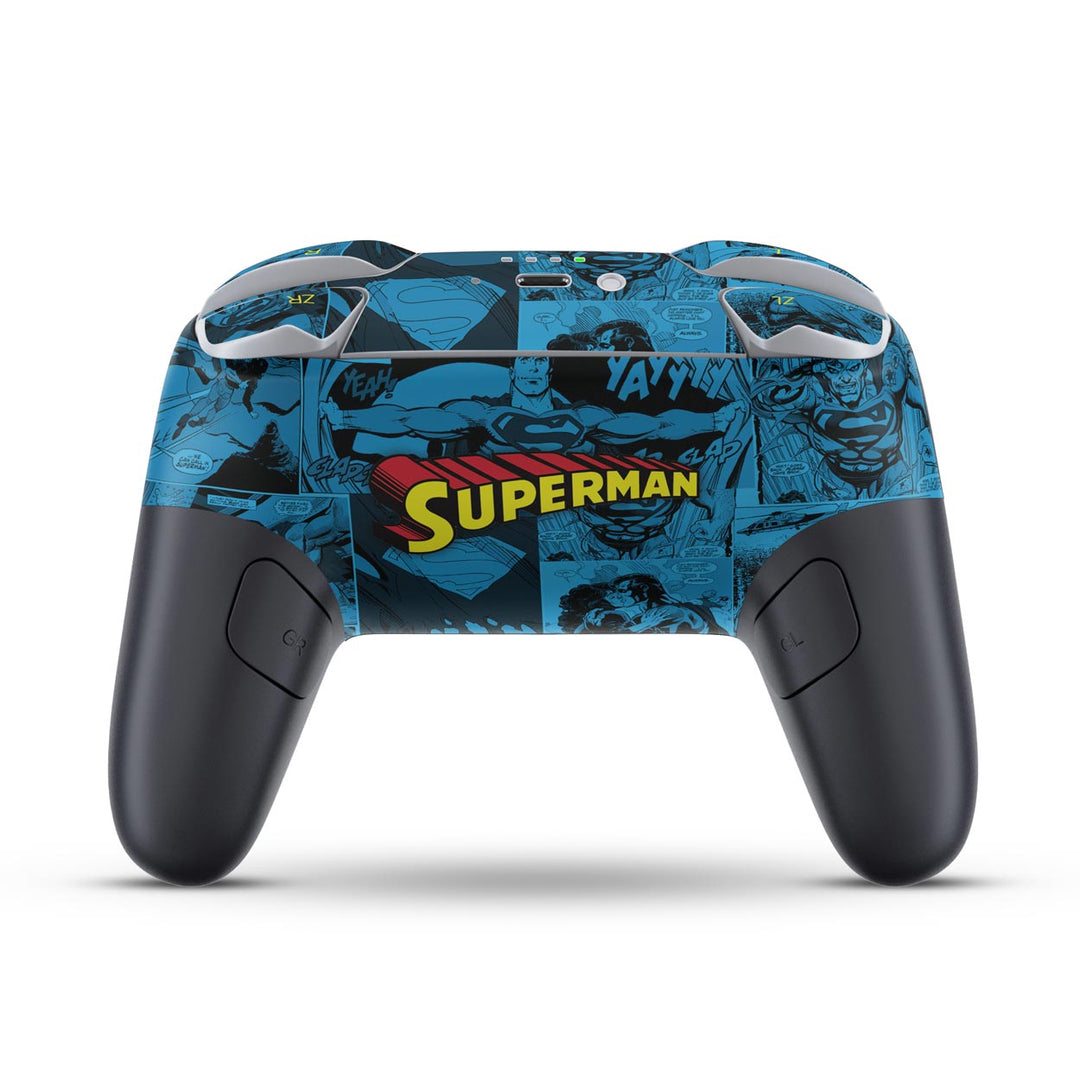 Skin Anti-Rage Nintendo Switch 2 Pro Controle - Superman Comics - Pop Arte Skins - foto 5