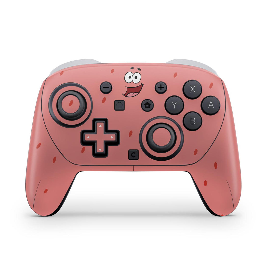 Skin Anti-Rage Nintendo Switch 2 Pro Controle - Patrick Bob Esponja