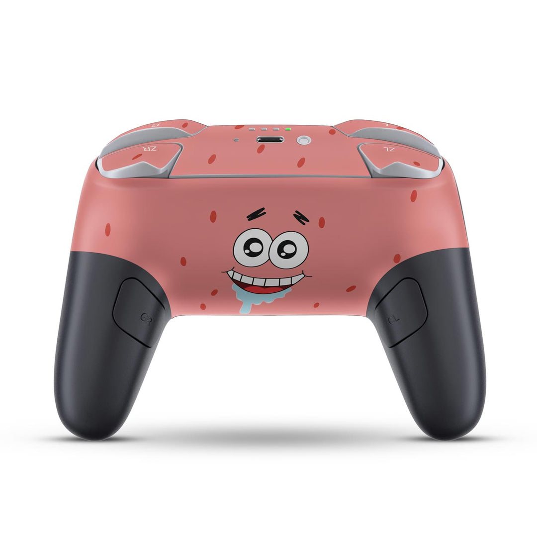 Skin Anti-Rage Nintendo Switch 2 Pro Controle - Patrick Bob Esponja - Pop Arte Skins - foto 5