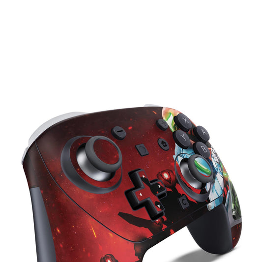 Nintendo Switch 2 Pro Controle Skin Anti-Rage - Metroid Dread