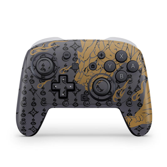 Nintendo Switch 2 Pro Controle Skin Anti-Rage - Monster Hunter Rise