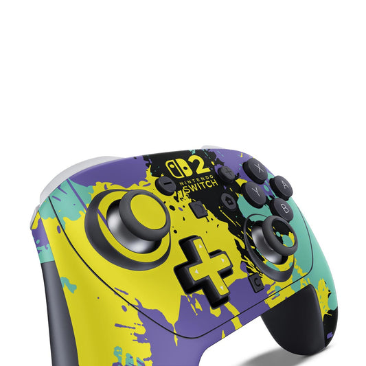 Nintendo Switch 2 Pro Controle Skin Anti-Rage - Splatoon 3