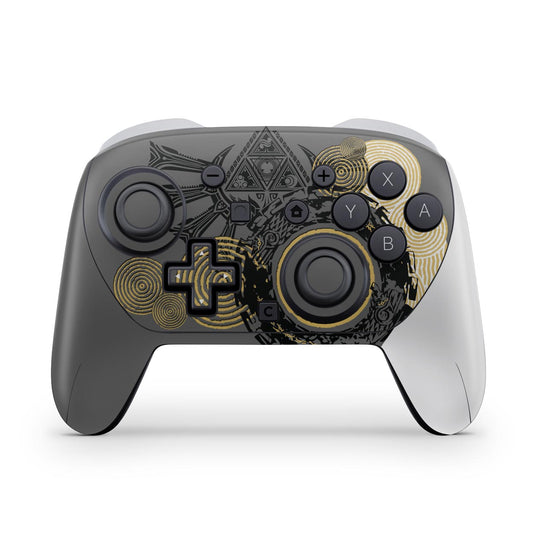 Nintendo Switch 2 Pro Controle Skin Anti-Rage - Zelda Tears of the Kingdom Edition