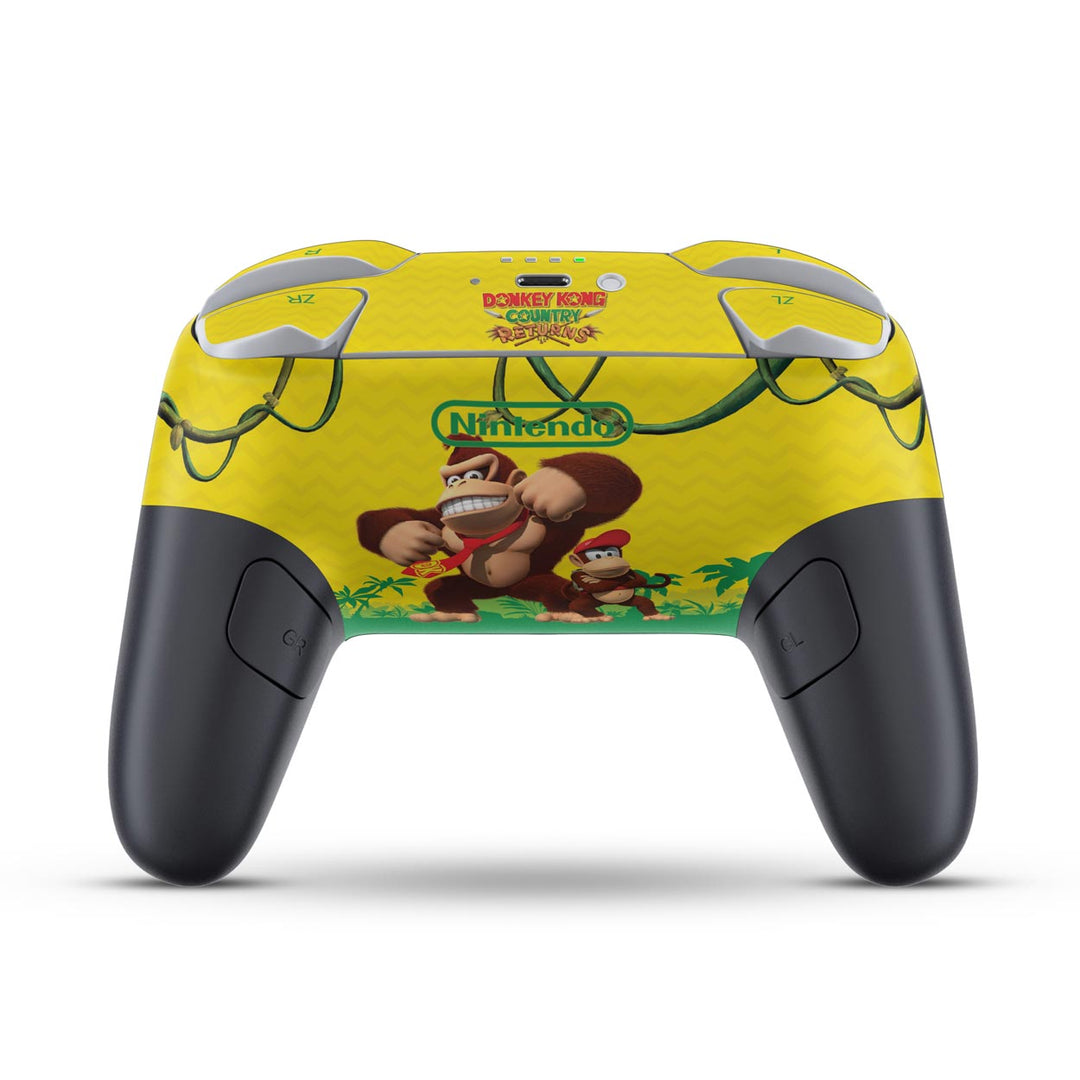 Skin Anti-Rage Nintendo Switch 2 Pro Controle - Donkey Kong Country Returns - Pop Arte Skins - foto 5