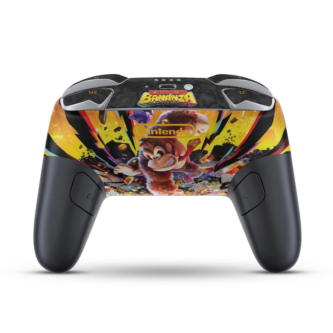Skin Anti-Rage Nintendo Switch 2 Pro Controle - Donkey Kong Bananza - Pop Arte Skins - foto 5