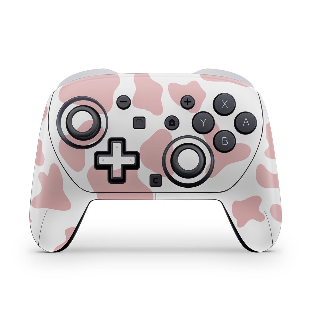 Skin Anti-Rage Nintendo Switch 2 Pro Controle - Vaquinha Rosa