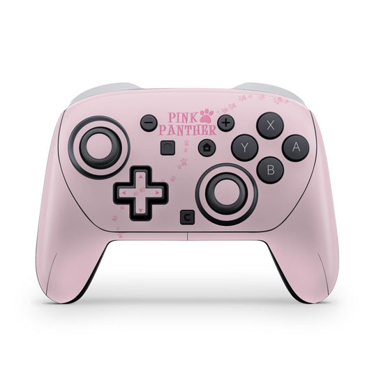 Nintendo Switch 2 Pro Controle Skin Anti-Rage - Pantera Cor de Rosa