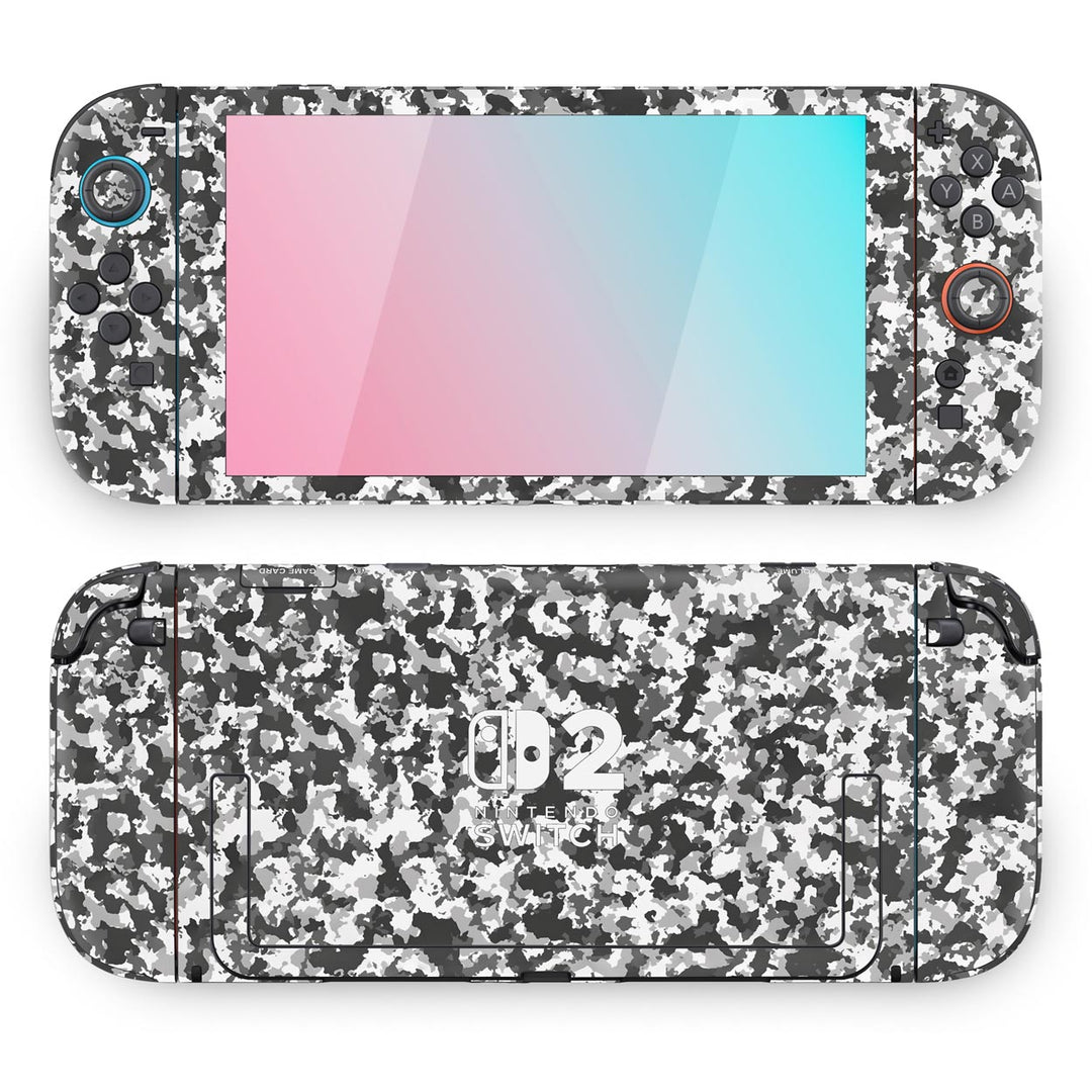 Skin Anti-Rage Nintendo Switch 2 - Camuflada Cinza - Pop Arte Skins - foto 2