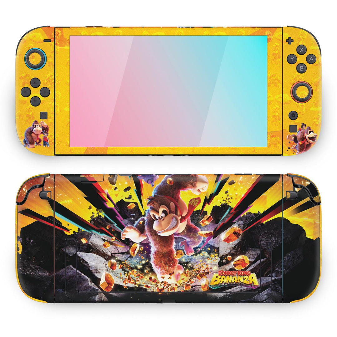 Skin Anti-Rage Nintendo Switch 2 - Donkey Kong Bananza - Pop Arte Skins - foto 2
