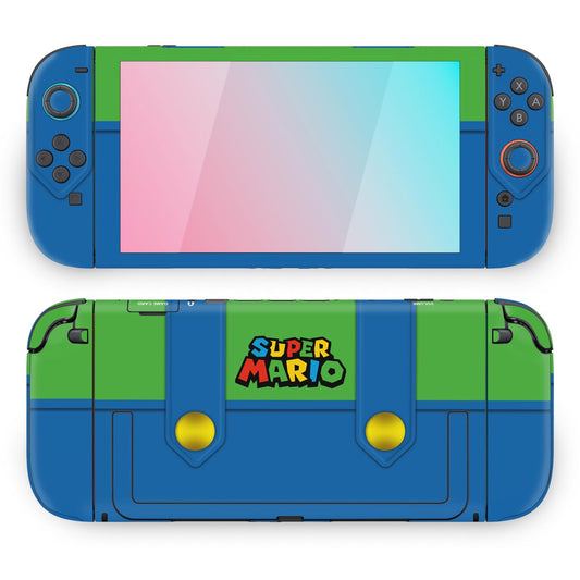 Skin Anti-Rage Nintendo Switch 1 - Luigi Verde Mania