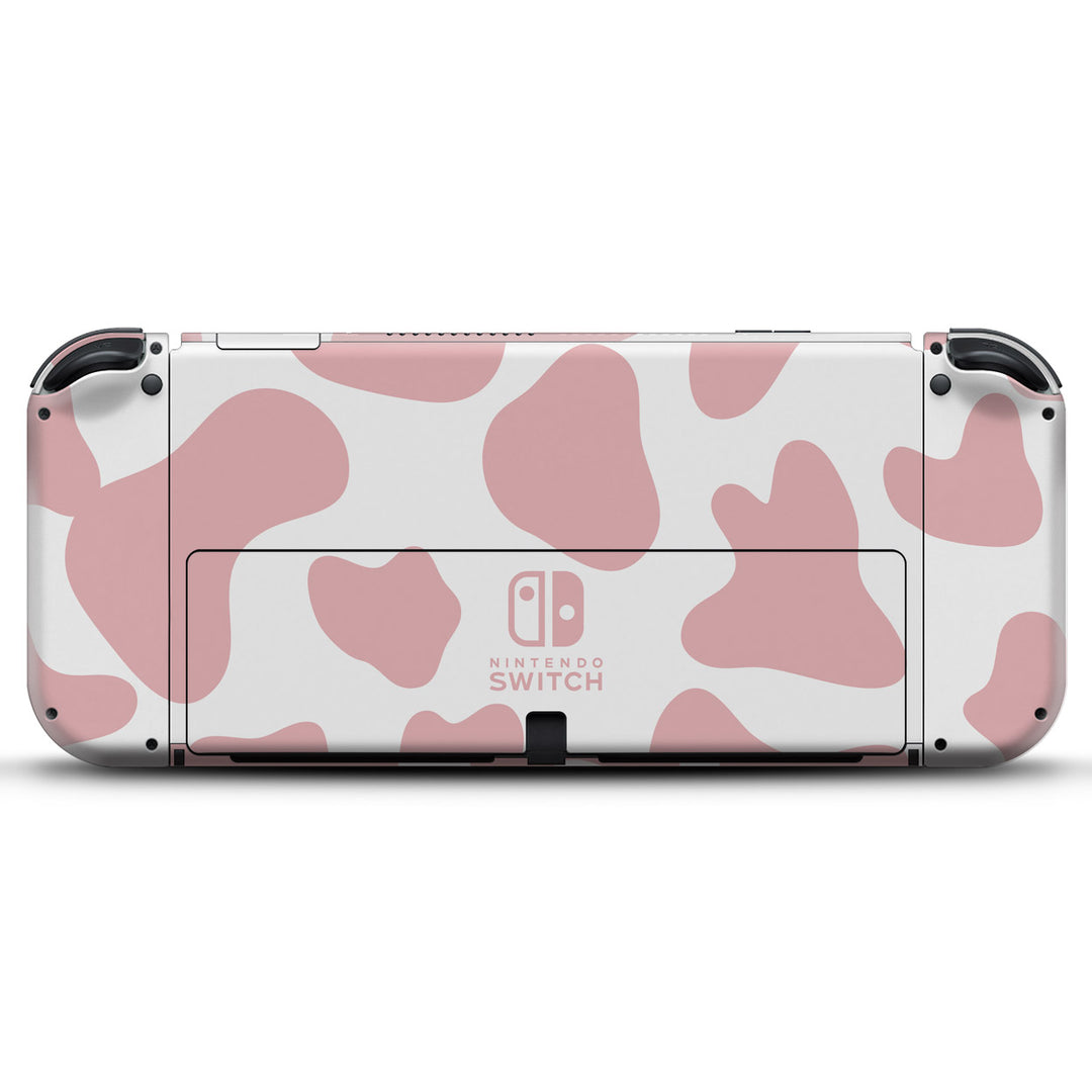 Skin Anti-Rage Nintendo Switch 1 Oled - Vaquinha Rosa - Pop Arte Skins - foto 2
