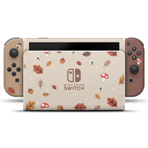 KIT Capa Anti Poeira e Skin Anti-Rage Nintendo Switch 1 Oled - Outono - Pop Arte Skins - foto 3