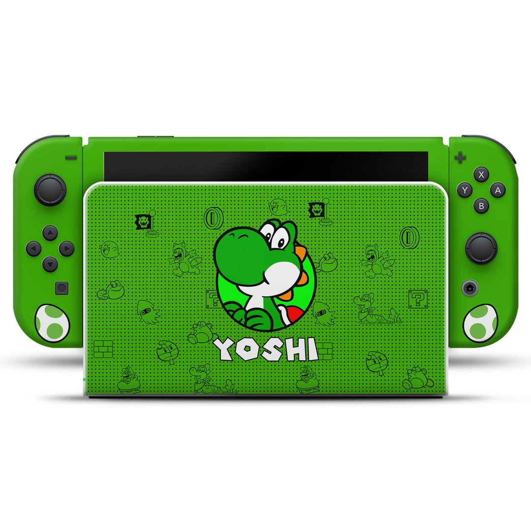 KIT Capa Anti Poeira e Skin Anti-Rage Nintendo Switch 1 Oled - Yoshi - Pop Arte Skins - foto 3