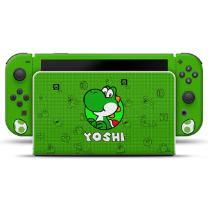 KIT Capa Anti Poeira e Skin Anti-Rage Nintendo Switch 1 Oled - Yoshi - Pop Arte Skins - foto 3