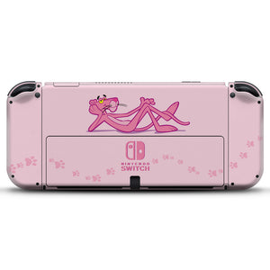 Skin Anti-Rage Nintendo Switch 1 Oled - Pantera Cor de Rosa - Pop Arte Skins - foto 2