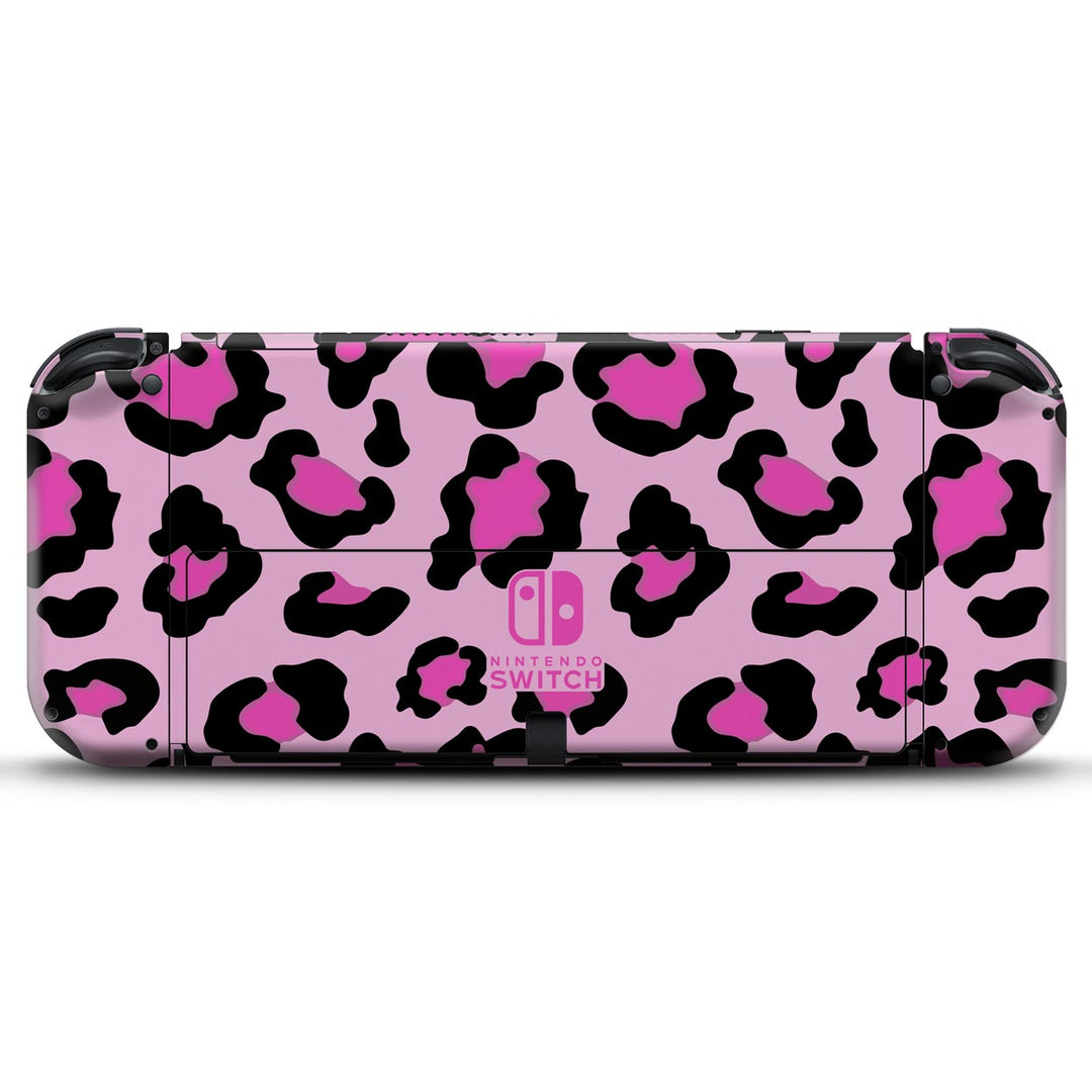Skin Anti-Rage Nintendo Switch 1 Oled - Onça Rosa - Pop Arte Skins - foto 2