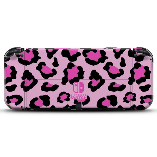 Nintendo Switch Oled Skin - Onça Rosa