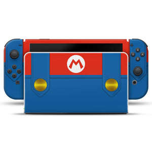 KIT Capa Anti Poeira e Skin Anti-Rage Nintendo Switch 1 Oled - Mario Vermelho Mania - Pop Arte Skins - foto 3