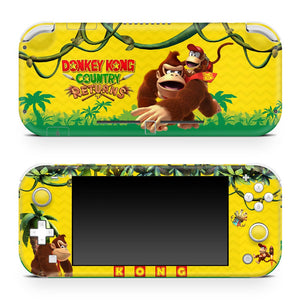 Skin Anti-Rage Nintendo Switch 1 Lite - Donkey Kong Country Returns - Pop Arte Skins