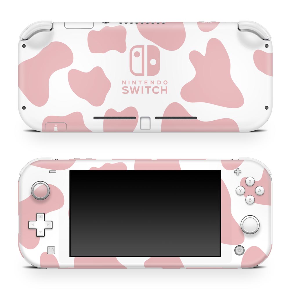 Skin Anti-Rage Nintendo Switch 1 Lite - Vaquinha Rosa - Pop Arte Skins