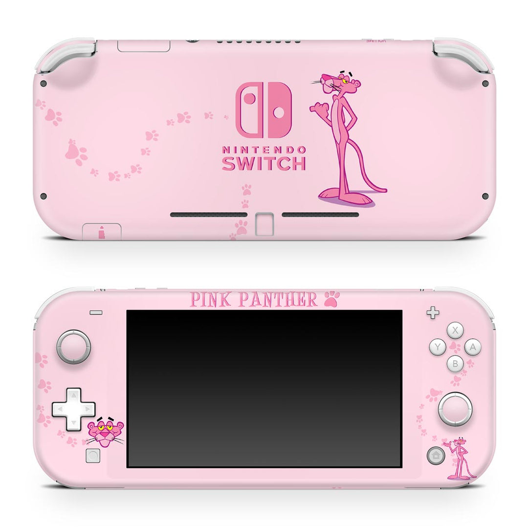 Skin Anti-Rage Nintendo Switch 1 Lite - Pantera Cor de Rosa - Pop Arte Skins