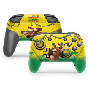 Skin Anti-Rage Nintendo Switch 1 Pro Controle - Donkey Kong Country Returns - Pop Arte Skins