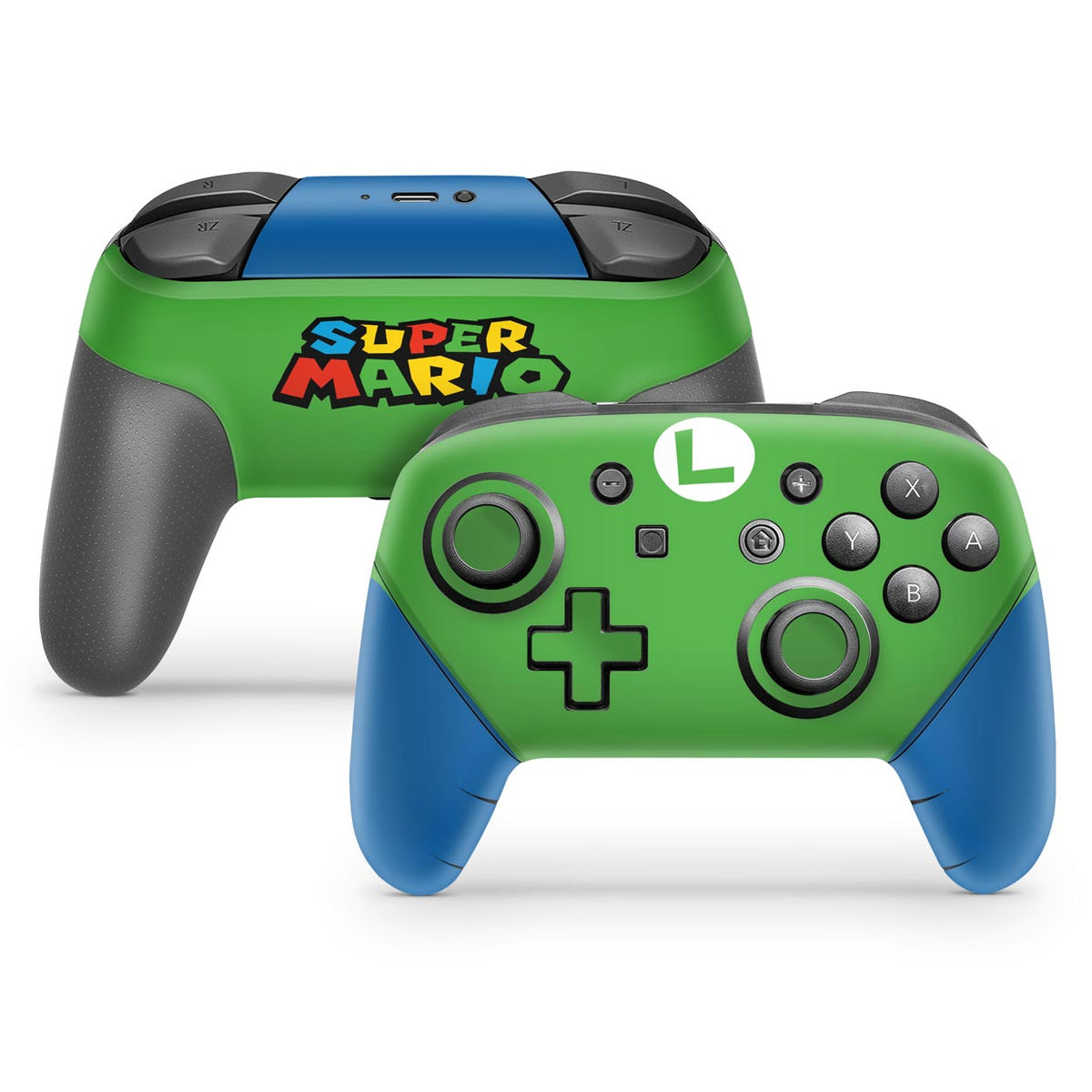 Nintendo Switch Pro Controle Skin - Luigi Verde Mania