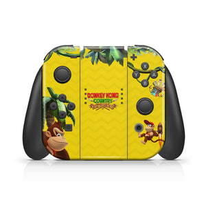 KIT Capa Anti Poeira e Skin Anti-Rage Nintendo Switch 1 - Donkey Kong Country Returns - Pop Arte Skins - foto 5