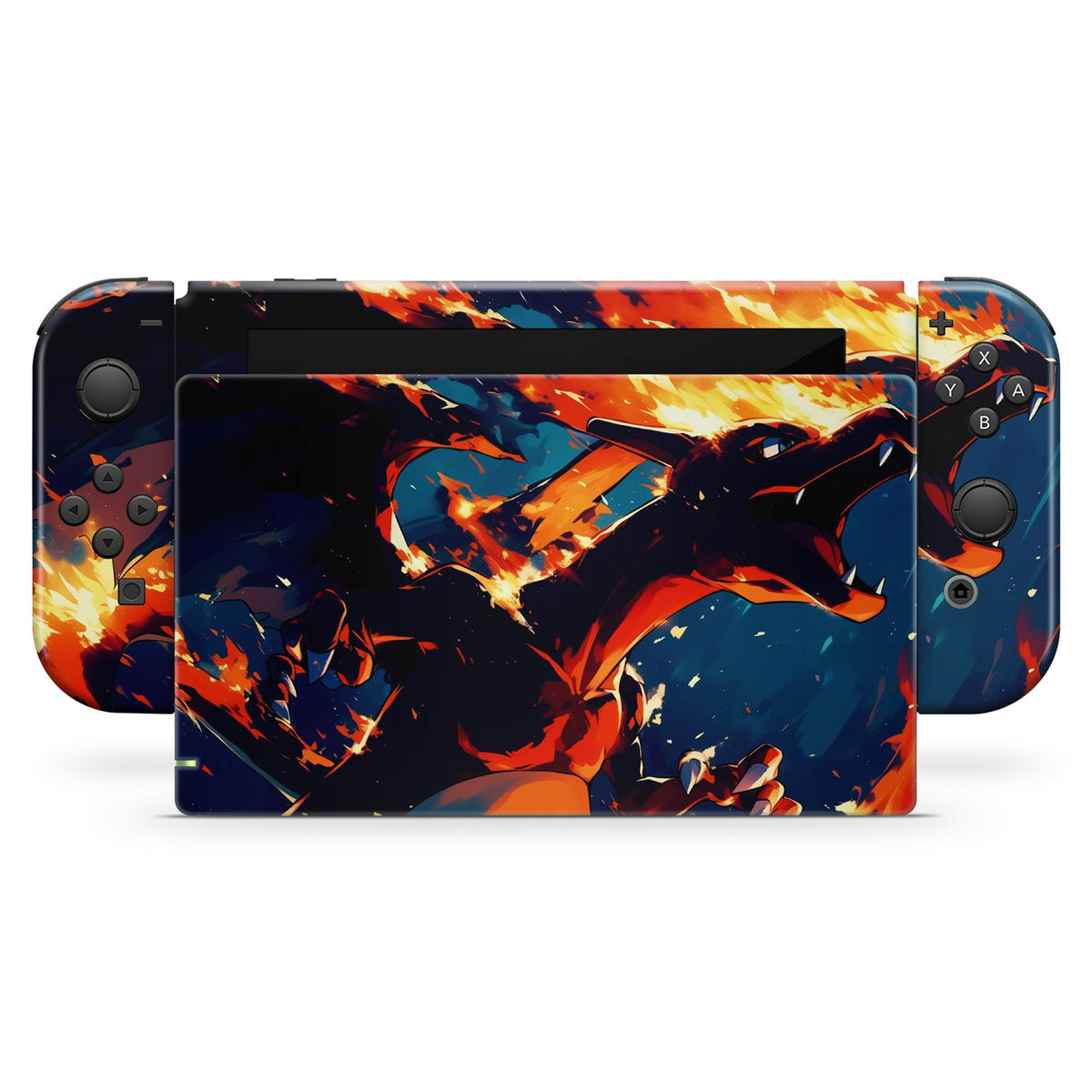 Skin Anti-Rage Nintendo Switch 1 - Chamas de Charizard