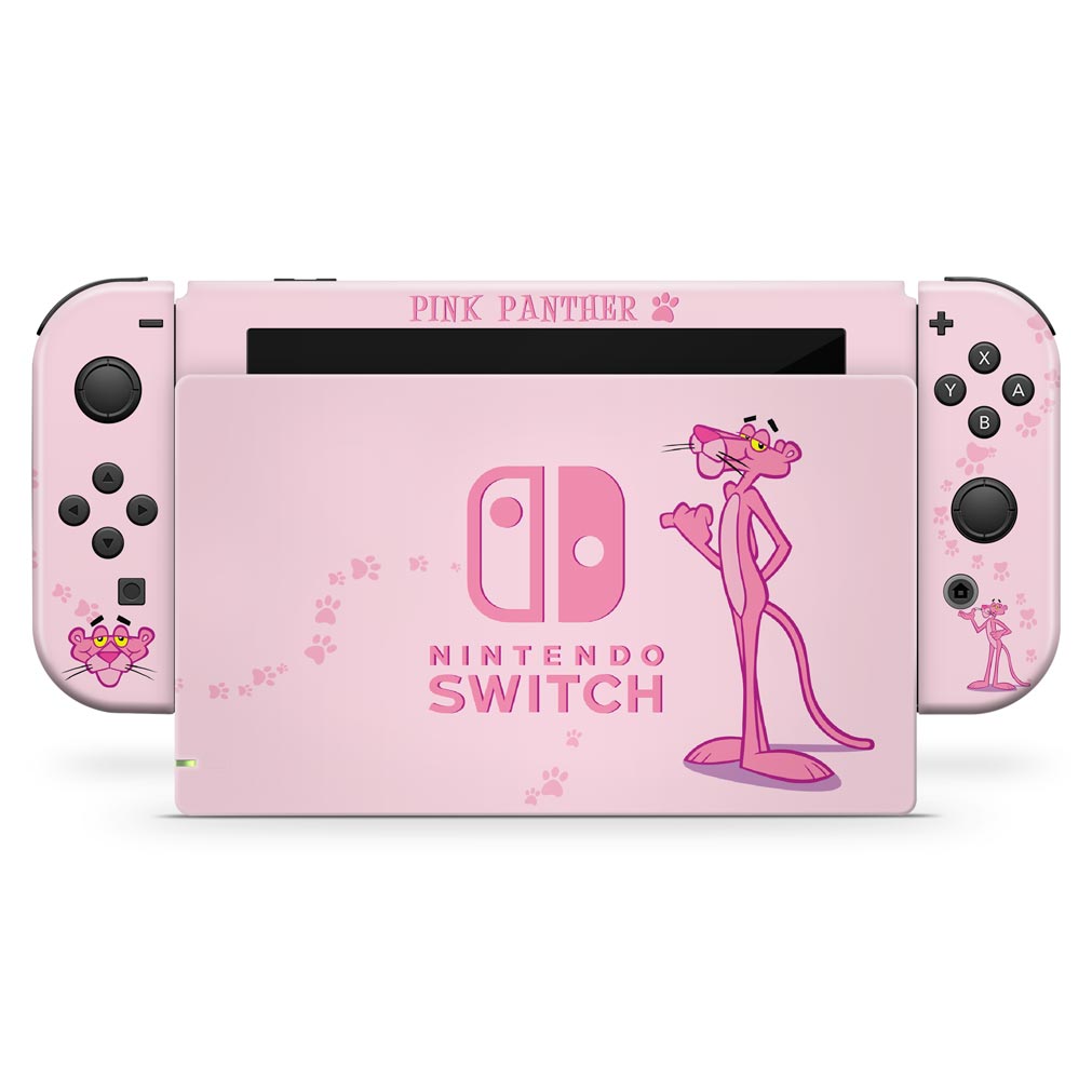 Skin Anti-Rage Nintendo Switch 1 - Pantera Cor de Rosa