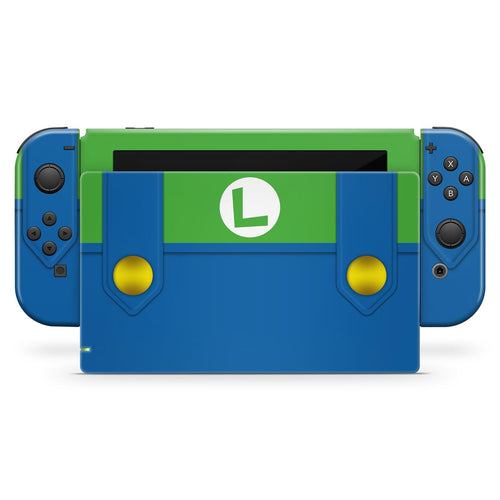 Skin Anti-Rage Nintendo Switch 1 - Luigi Verde Mania