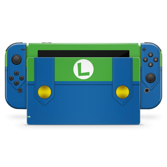 Skin Anti-Rage Nintendo Switch 1 - Luigi Verde Mania